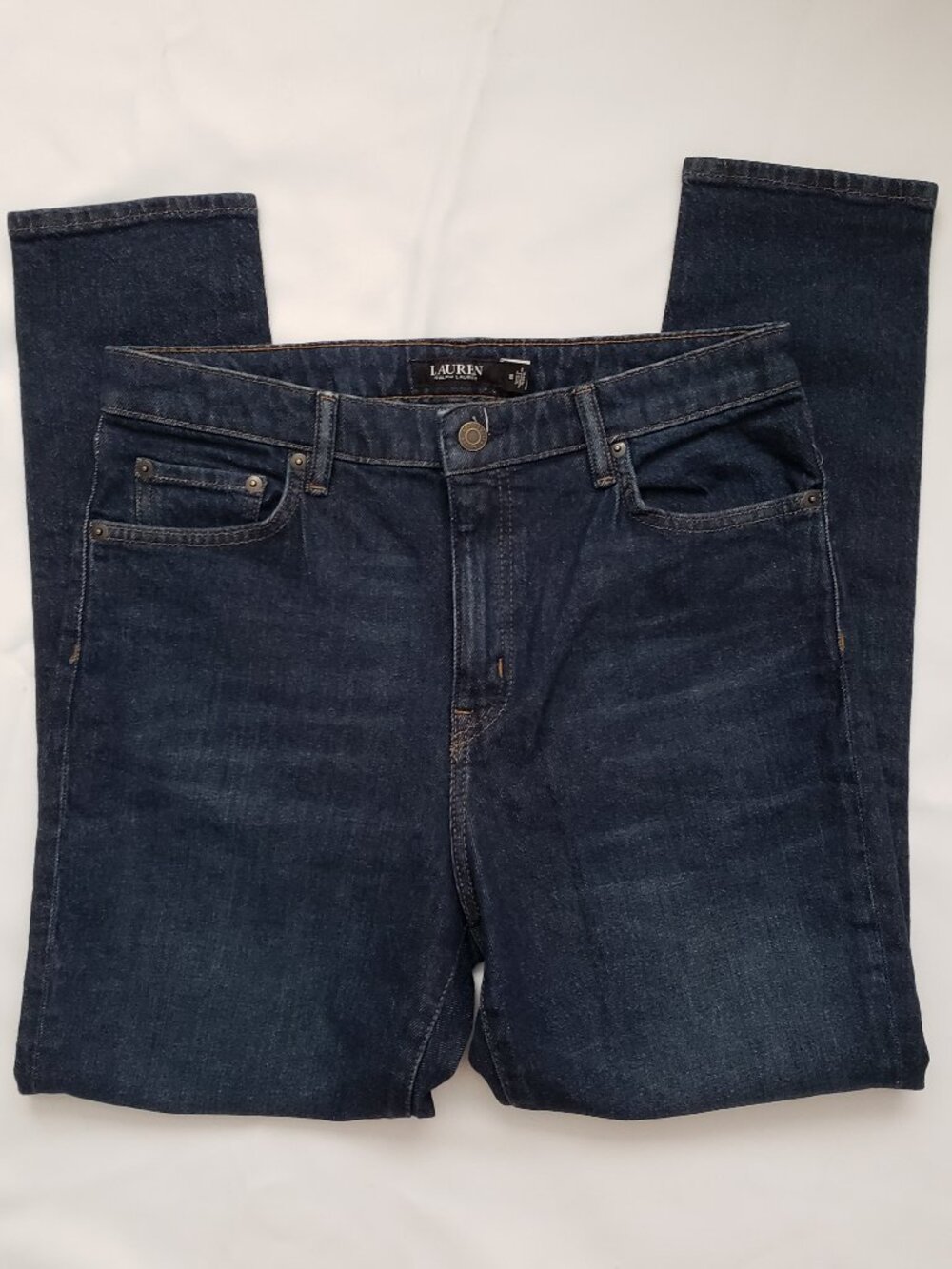 Lauren Ralph Lauren size 10 dark denim jeans classic